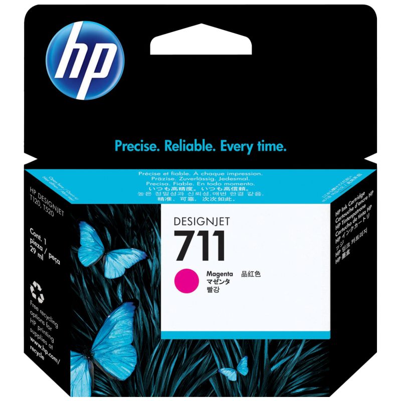 HP Tinta 711 ( CZ131A ), 29ml, magenta