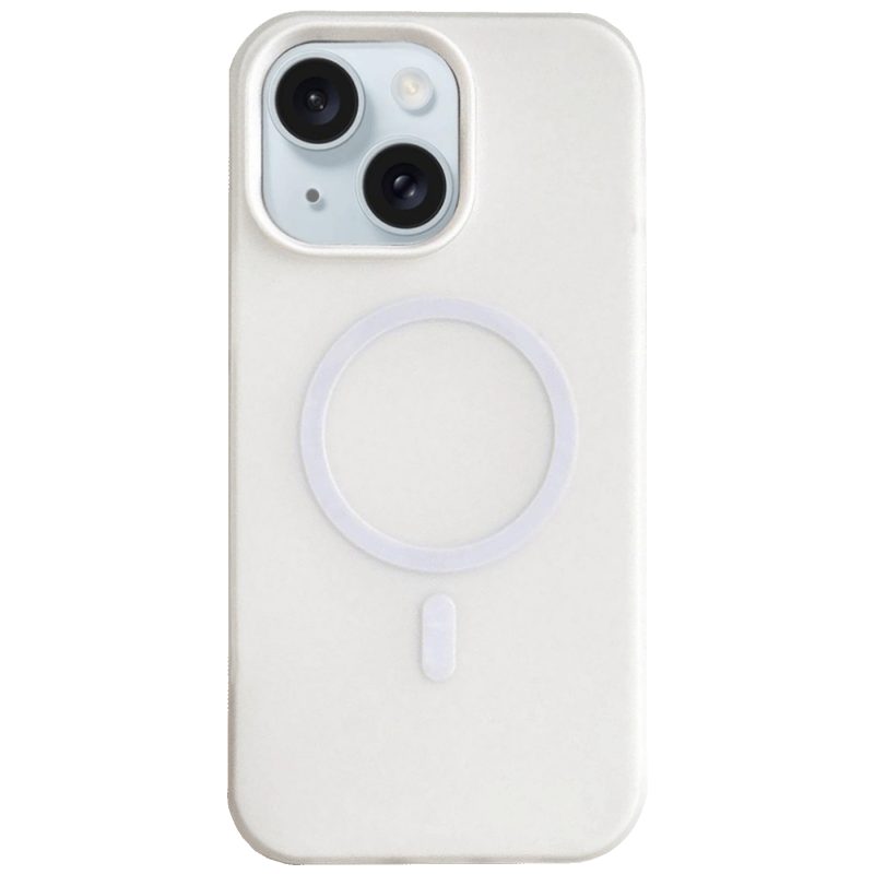 NN-Su Maska za iPhone 15, MagSafe, bijela - iPhone 15 MagSafe Phone Case