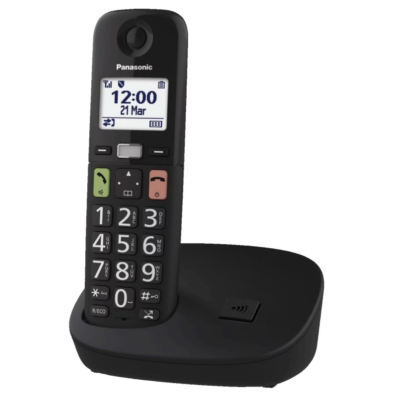 Panasonic Telefon bežični, DECT/GAP, 1.8" display, crna boja - KX-TGU110FXB