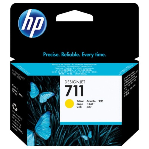 HP Tinta 711 ( CZ132A ), 29ml, yellow