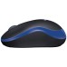 Logitech Miš bežični, 2.4 GHz, 1000 dpi, USB nano, Blue - M185
