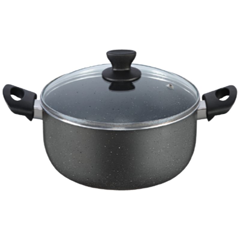 Zilan Lonac sa staklenim poklopcem, granit, 24 cm - ZLN1983