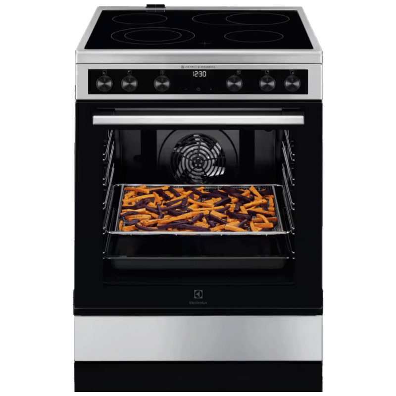 Electrolux Štednjak 4 staklokeramičke ringle, pećnica 73 lit., 60 cm, A - LKR66021MX