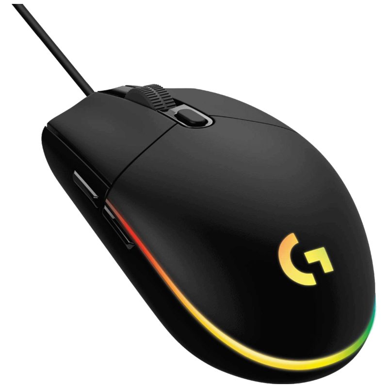 Logitech Miš optički, 8000 dpi, 6 tipke, USB - G203 Lightsync