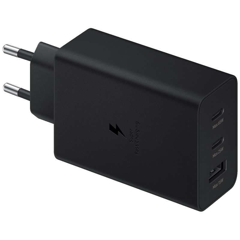 Samsung Adapter za punjenje Trio, USB-C, USB-A, 65W - EP-T6530NBEGEU