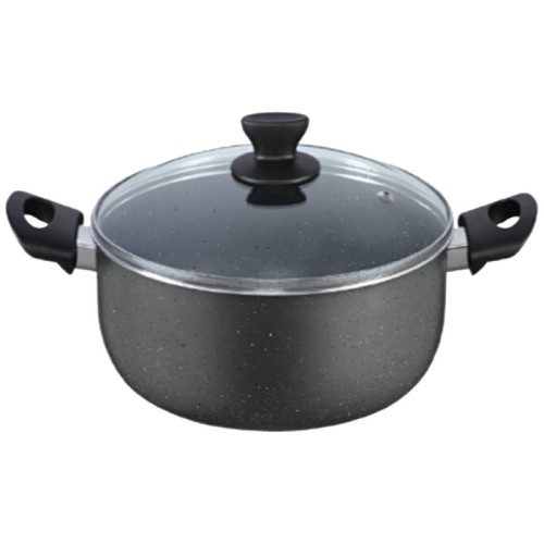 Zilan Lonac sa staklenim poklopcem, granit, 26 cm - ZLN1990