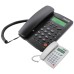MeanIT Telefon stolni, LCD zaslon, ID broja, handsfree, crna - ST-300 Black