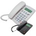 MeanIT Telefon stolni, LCD zaslon, ID broja, handsfree, bijeli - ST-300 White