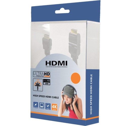 ZED electronic HDMI kabl, 1.8 met, ver. 1.4, 4K, 3D, HEC, HDCP, ARC - HDMI2/1.8