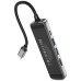hoco. Konverter USB HUB type C to USB3.0/USB2.0/HDMI/RJ45/PD - HB23 Easy view