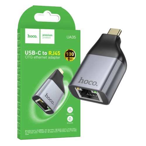 hoco. Adapter USB type C na LAN - UA35