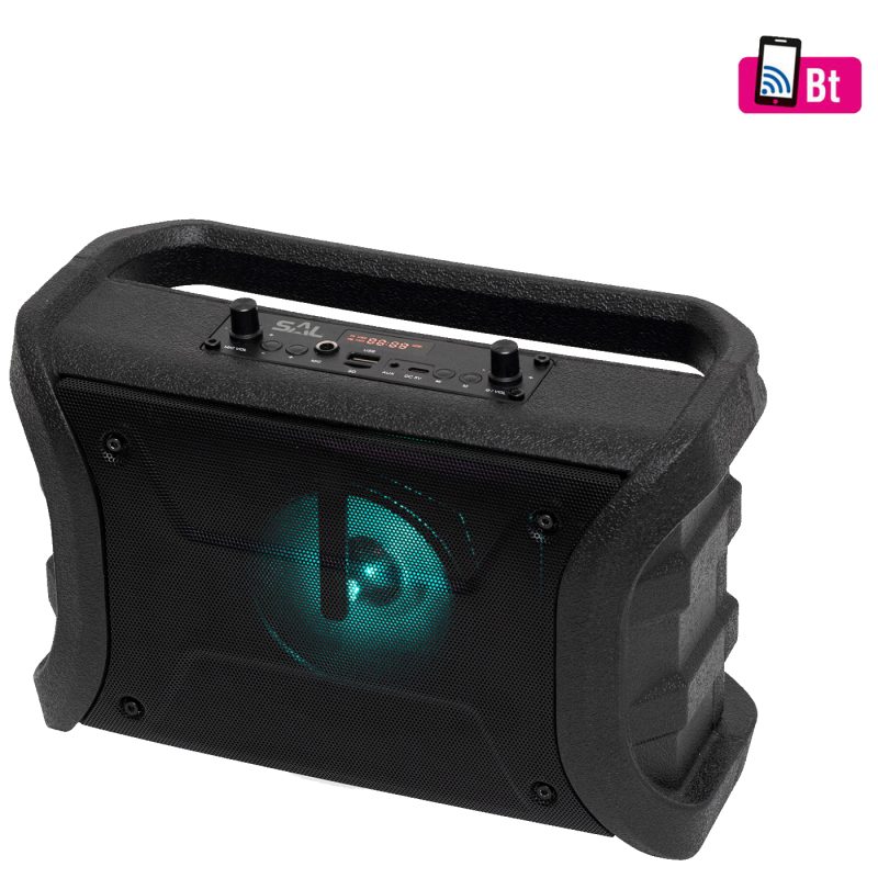 SAL Zvučnik bežični, Bluetooth, MP3, FM, KARAOKE, RGB, 8W - BTWORKY