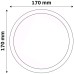 Avide Plafonjera LED, 12W, 950 lm, 4000K, IP20 - ACSMNW-R-12W-ALU