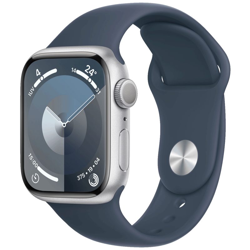 Apple Pametni sat, 1.69" LTPO OLED zaslon, vodootporan BT, WiFi - Watch Series 9 GPS 41mm Silver