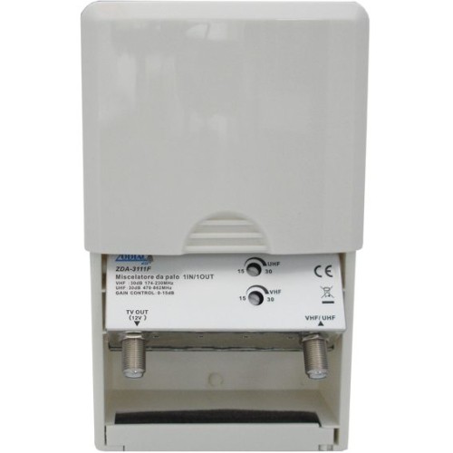 ZODIAC Pojačalo antensko, 1 ulaz 1 izlaz, 15/30dB - ZDA-3111F