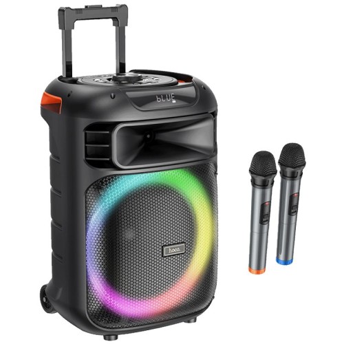 hoco. Zvučnik bežični sa 2 bežična mikrofona, Bluetooth, 60W - HA5 Winner