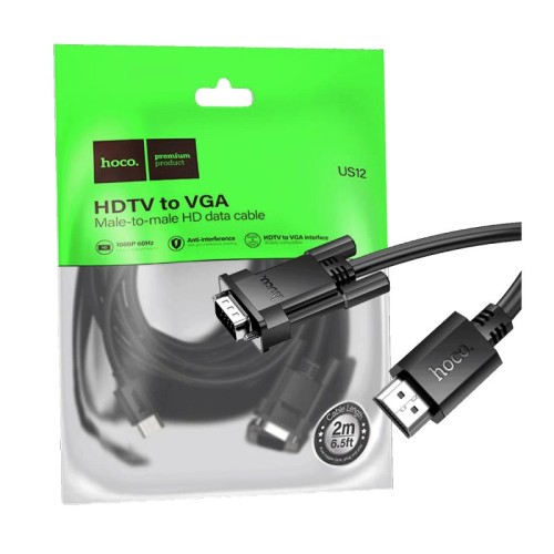 hoco. HDMI na VGA kabl, dužina 2 met. - US12