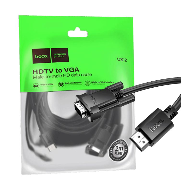 hoco. HDMI na VGA kabl, dužina 2 met. - US12