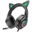 hoco. Slušalice sa mikrofonom, gaming, USB/3.5 mm, LED - W107 Cute Cat Black/Green