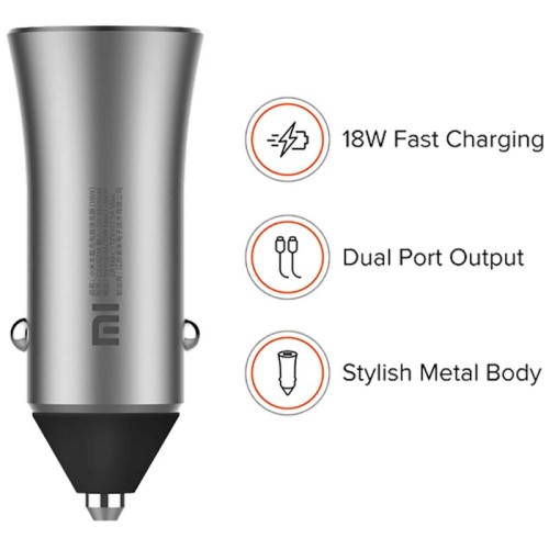 Xiaomi Auto punjač za smartphone, 2 x USB, QC 18 W, 12-24 V, 2.4 A - Mi Car Charger Pro