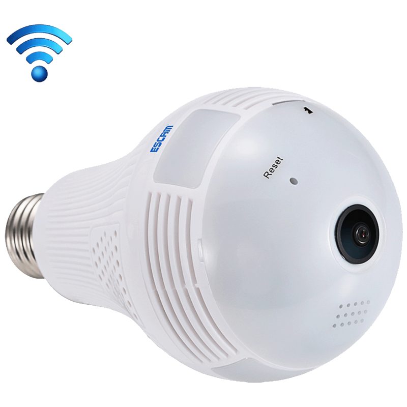 Escam Kamera za video nadzor, detektor pokreta, 1.3Mpixel,E27,WiFi - QP136
