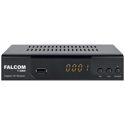 Falcom Prijemnik zemaljski, DVB-T/T2, HEVC, HDMI, USB - T-3000