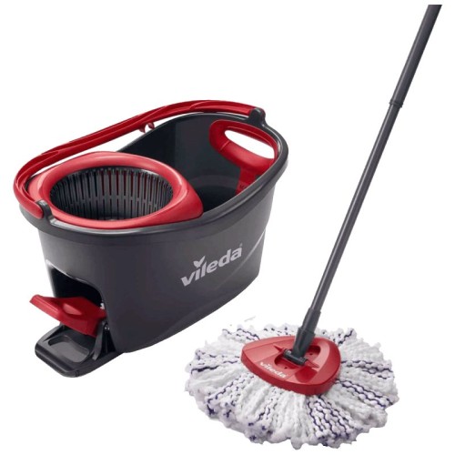 Vileda Set za čišćenje, mop sa kantom, 3in1 Turbo Spin Mop - Spin Mop Turbo 3w1 Microfibre