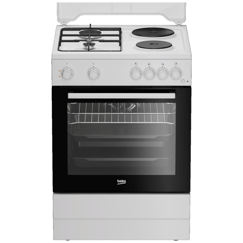 Beko Štednjak kombinirani, 2 el.ringle, 2 x plin, A - FBE64010WDN