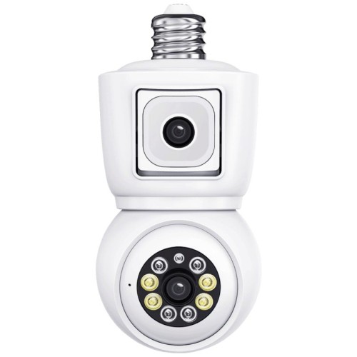 Escam Kamera za video nadzor,dual lens,2x2Mpixel,PTZ,E27,WiFi - QF202