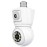 Escam Kamera za video nadzor,dual lens,2x2Mpixel,PTZ,E27,WiFi - QF202