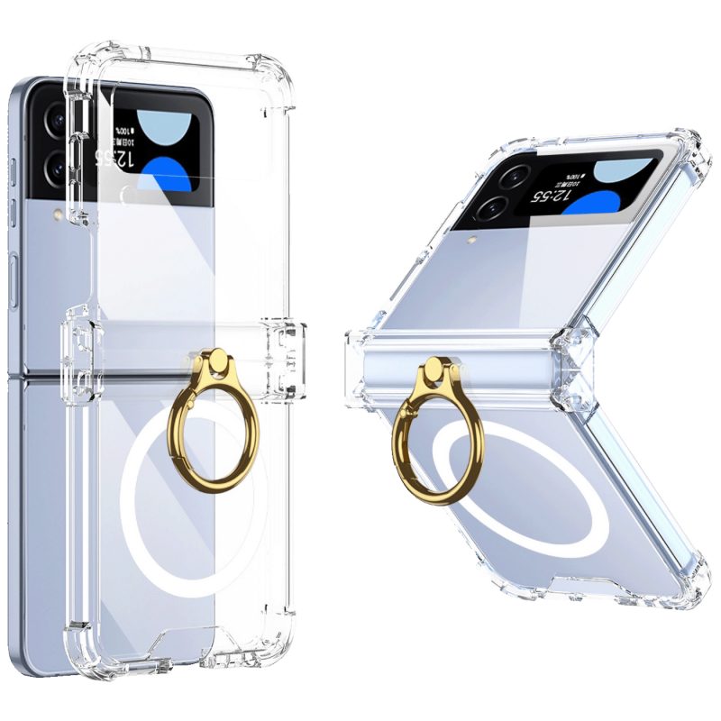 NN-Su Maska za Samsung Z Flip4, MagSafe, sa prstenom, Transparent - Galaxy Z Flip4, MagSafe with ring