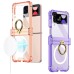 NN-Su Maska za Samsung Z Flip4, MagSafe, sa prstenom, Transparent - Galaxy Z Flip4, MagSafe with ring