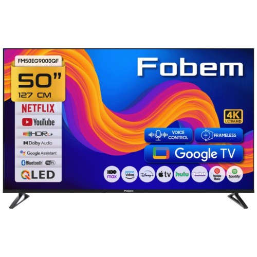 Fobem Televizor Smart QLED 1000Hz 4K UltraHD 50", Google TV - FM50EG9000QF