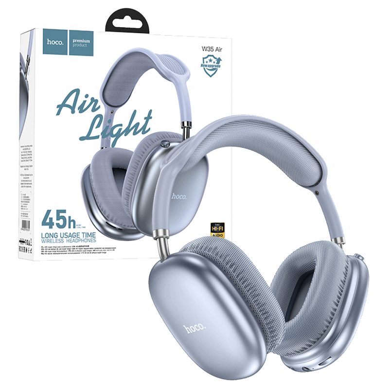 hoco. Slušalice bežične sa mikrofonom, Bluetooth, plava - W35 Air Triumph Blue