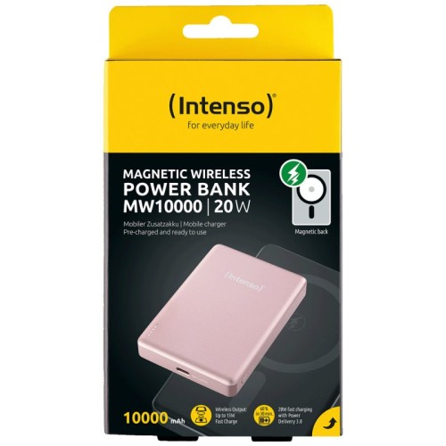 Intenso Prijenosni punjač, MagSafe, 10000mAh, bežični - POWERBANK MW10000 Rose