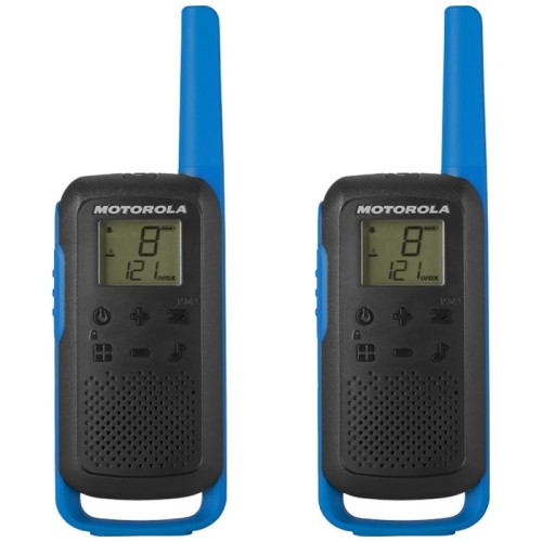 Motorola Walkie Talkie, domet 8 km, 16 kanala, plava - TLKR T62 BL