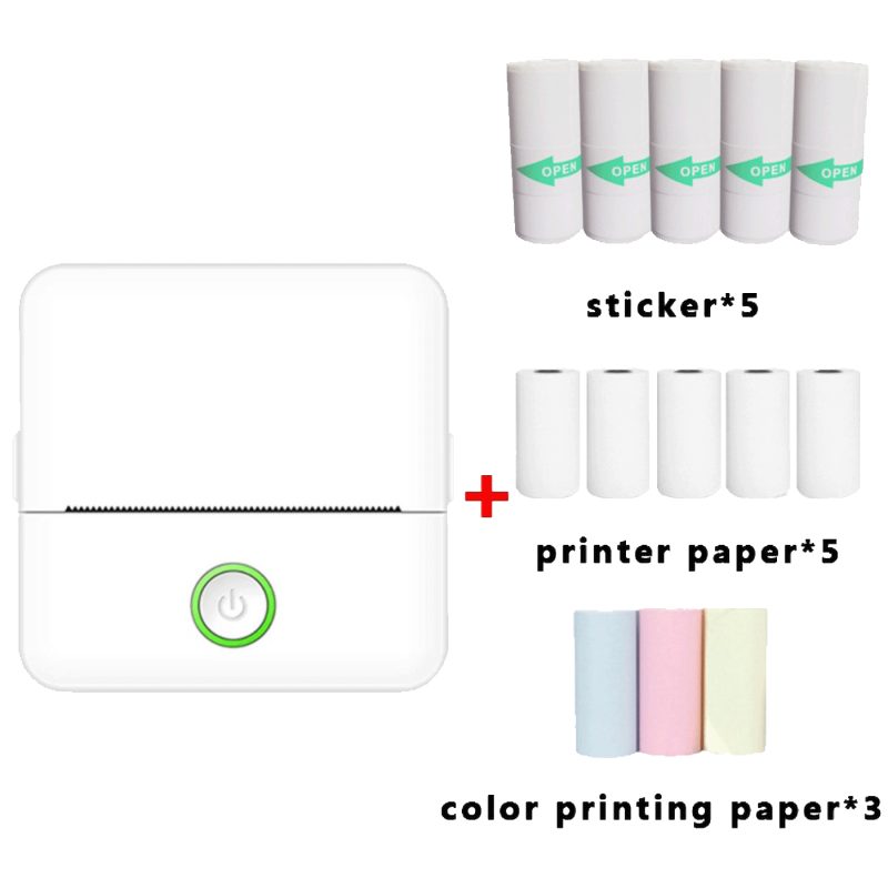 NN-Su Printer, mobilni , Zero INK, Bluetooth, set - X6 Mini Printer, set, Bluetooth