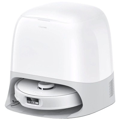 Roborock Robot usisavač sa stanicom za pražnjenje, 6400 mAh, WiFi - Qrevo Curv White