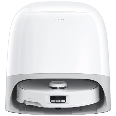 Roborock Robot usisavač sa stanicom za pražnjenje, 6400 mAh, WiFi - Qrevo Curv White