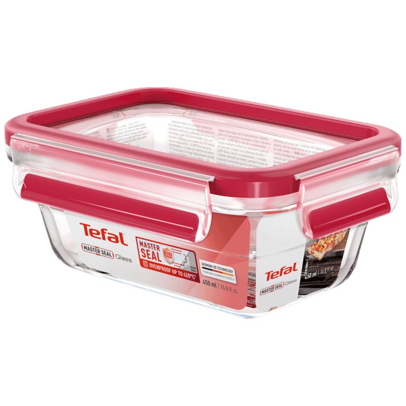 Tefal Staklena posuda sa poklopcem, 0.45 lit., MasterSeal Glass - N1040510