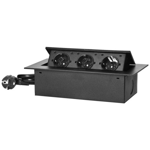 Orno Produžni kabel sa 3 x Schuko utičnice, ugradbena - OR-AE-1372(GS)/B