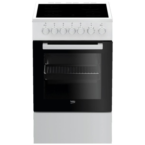 Beko Štednjak 4 staklokeramičke ringle, pećnica 55 lit., A - FSE 57110 GW