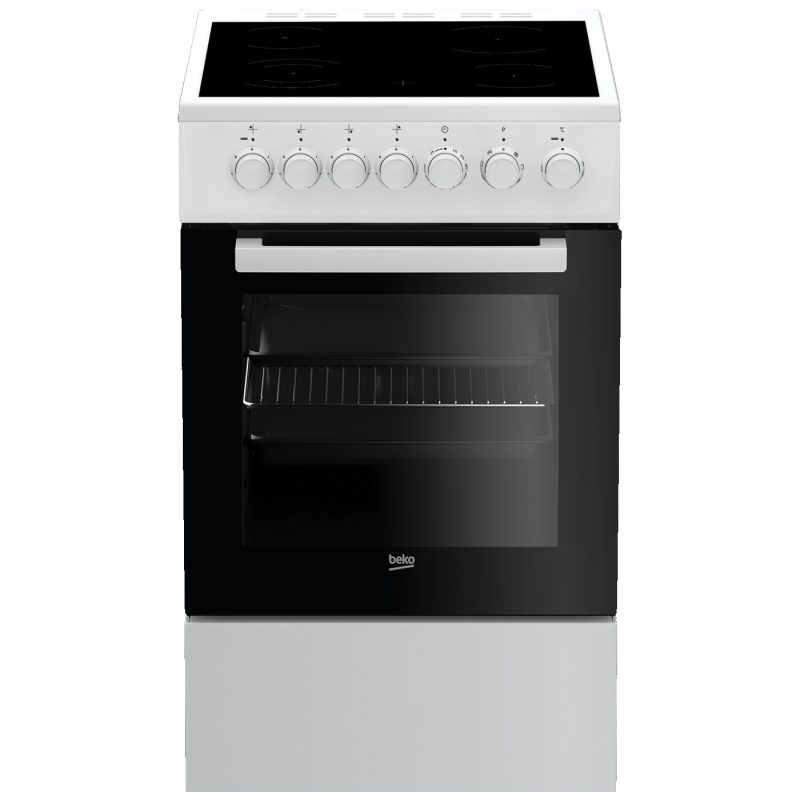 Beko Štednjak 4 staklokeramičke ringle, pećnica 55 lit., A - FSE 57110 GW