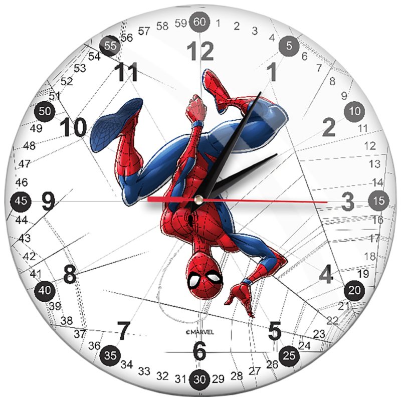 Marvel Zidni sat, Marvel Spider Man - Wall Clock GlossySpider Man 003