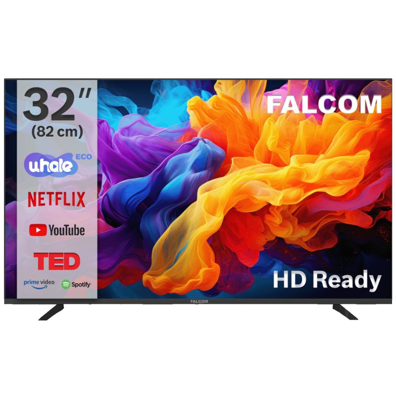 Falcom Televizor Smart LED TV HD Ready 32", Bluetooth ,WiFi - TV-32LTF024SM WOS