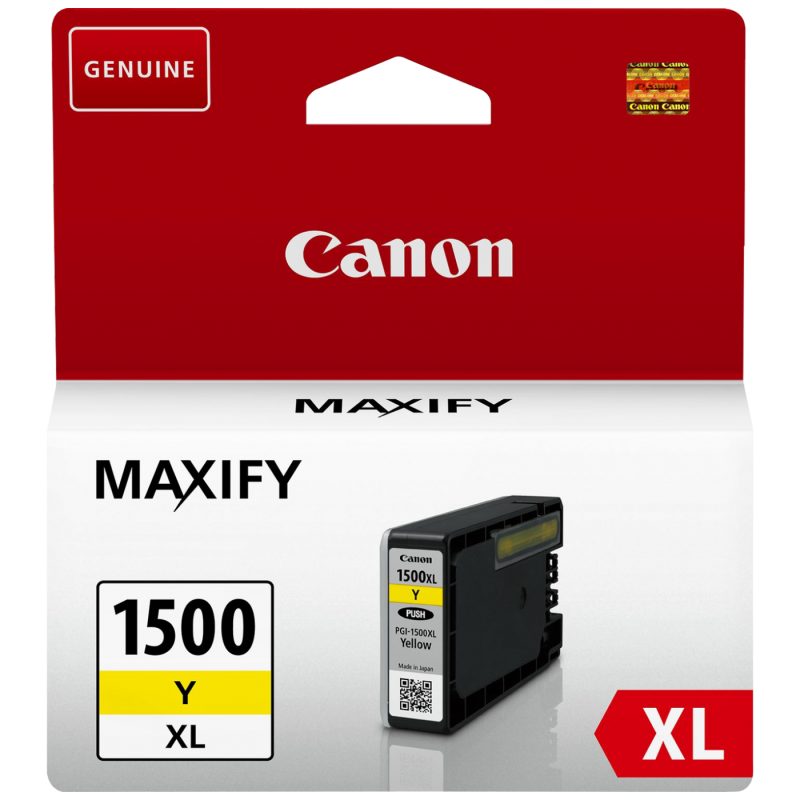 Canon Tinta PGI-1500XL, yellow, 12ml, 935 stranica - PGI-1500XL Yellow