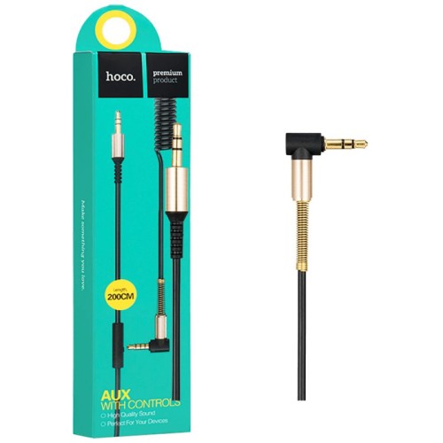 hoco. Audio kabl 3.5 mm sa mikrofonom, dužina 2.0 metra - UPA02 Spring Audio AUX MIC