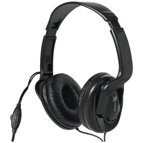SAL Slušalice, stereo, 3,5mm, okretljivi zvučnici, crne - HPH 7