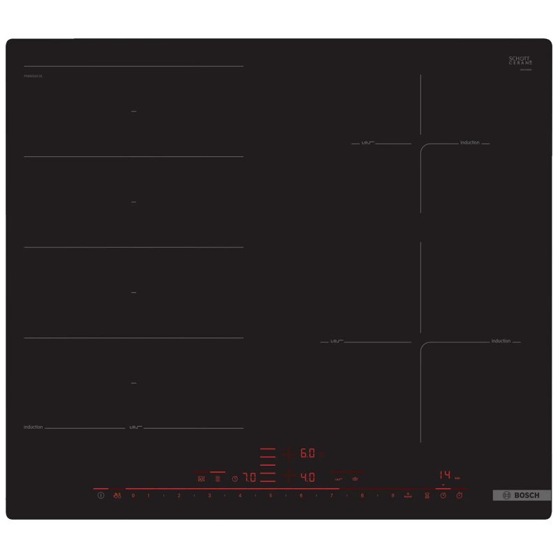 Bosch Ugradbena indukcijska ploča za kuhanje, 60 cm, Serie 8 - PXE601DC1E