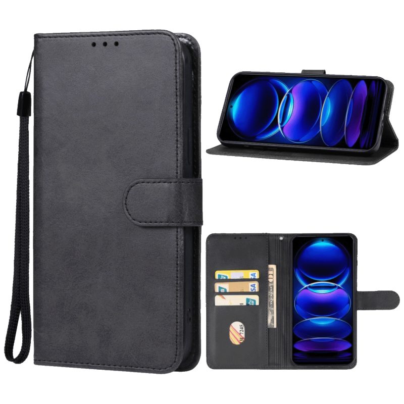 NN-Su Futrola preklopna za Redmi Note 13 Pro, koža, crna - Redmi Note 13 Pro 5G Phone Case(Bl)
